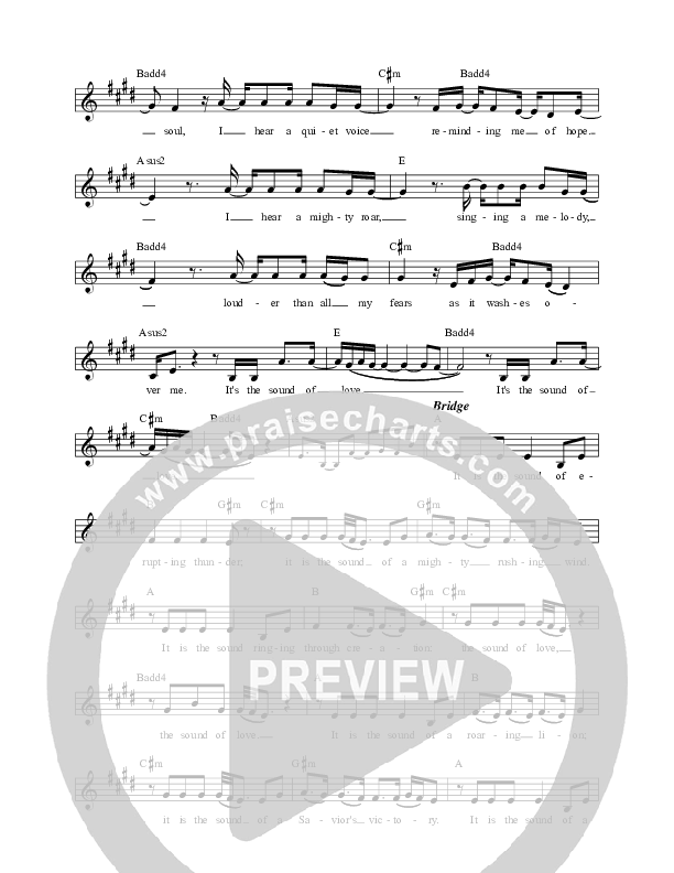 The Sound Of Love Choir Sheet (SATB) (The Porter's Gate / Leslie Jordan / All Sons & Daughters)