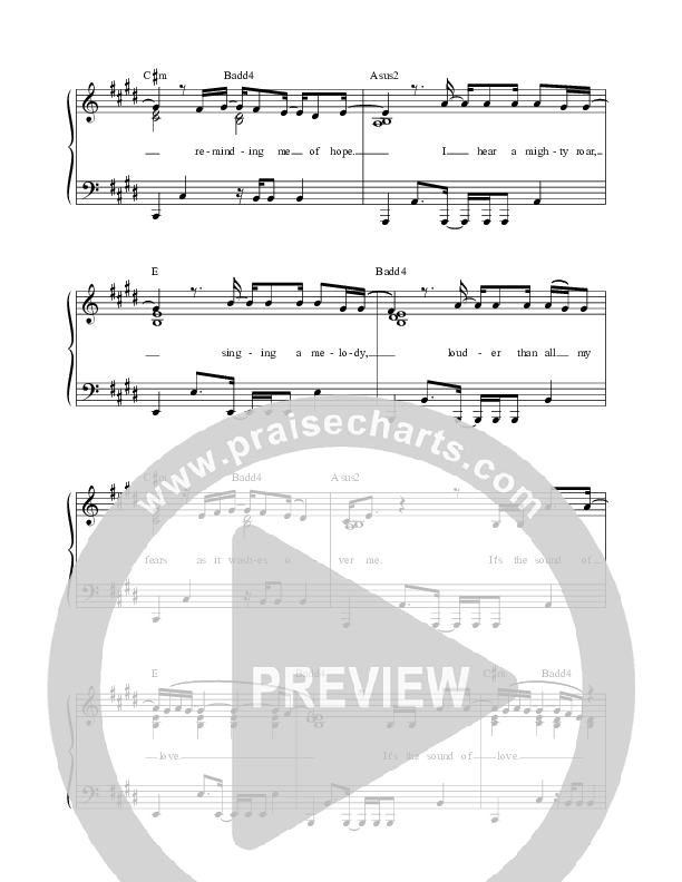 The Sound Of Love Lead Sheet (The Porter's Gate / Leslie Jordan / All Sons & Daughters)