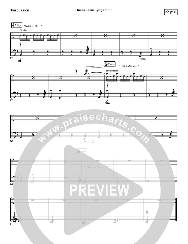 This Is Jesus Percussion (We Are Messengers)