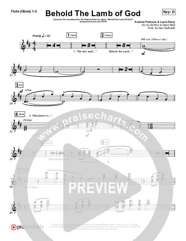 Behold The Lamb Of God Wind Pack (Andrew Peterson)