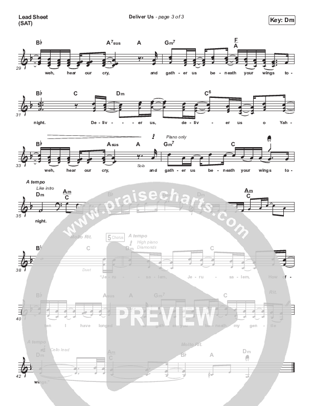 Deliver Us Lead Sheet (SAT) (Andrew Peterson)