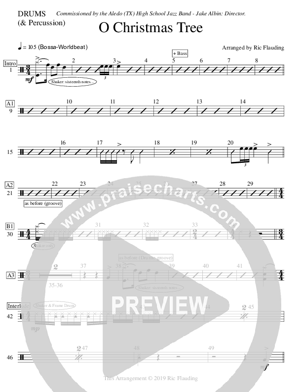 O Christmas Tree (Instrumental) Percussion (Ric Flauding)