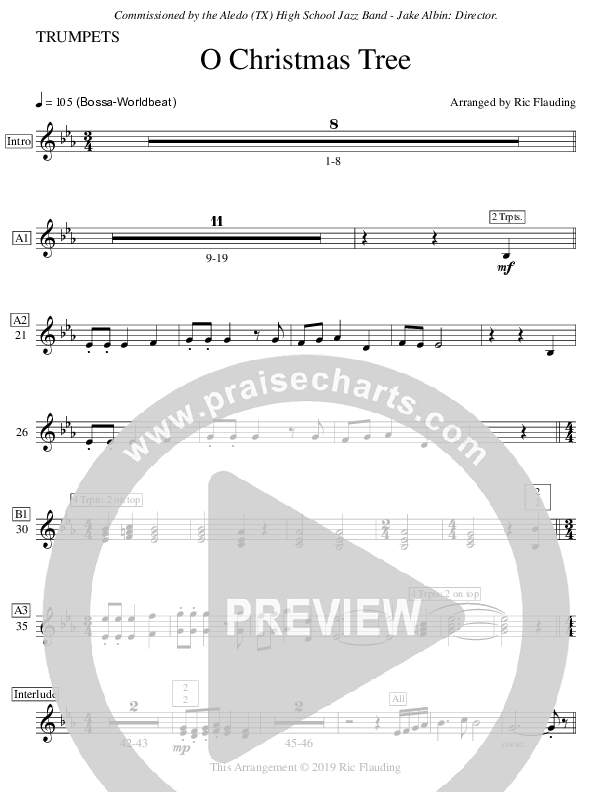 O Christmas Tree (Instrumental) Trumpet (Ric Flauding)