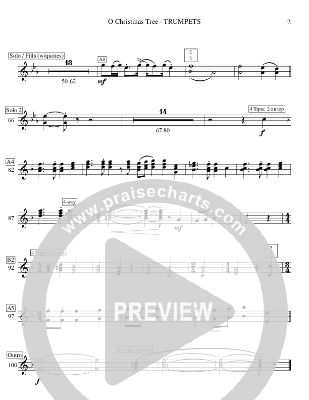 O Christmas Tree (Instrumental) Trumpet (Ric Flauding)