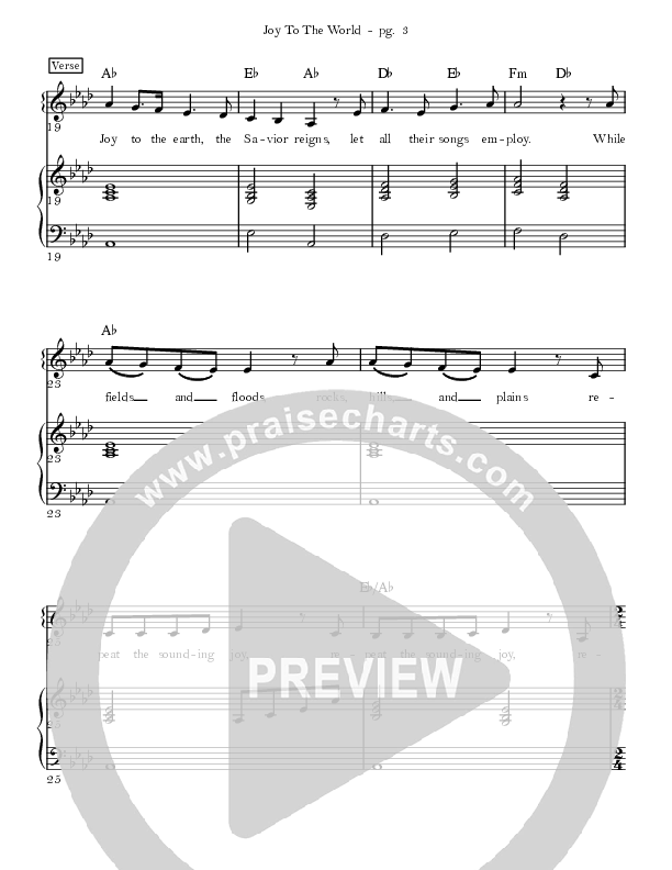 Joy To The World Piano/Vocal (Sandra McCracken)