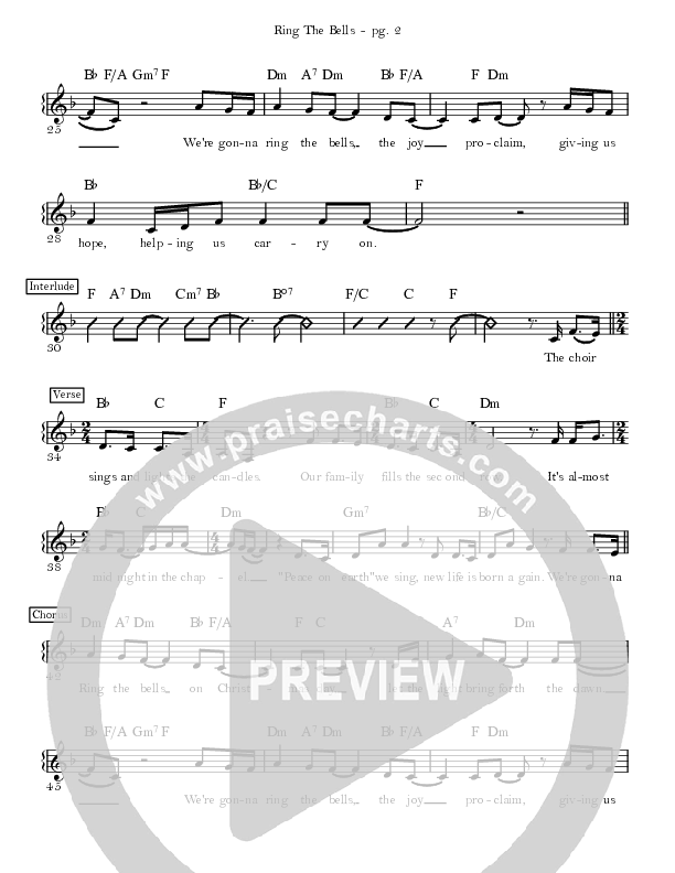 Ring The Bells Choir Sheet (SATB) (Sandra McCracken)