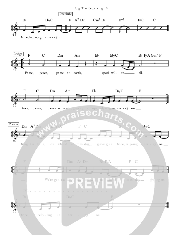 Ring The Bells Choir Sheet (SATB) (Sandra McCracken)