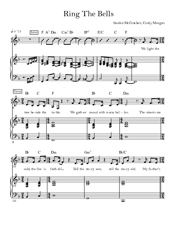 Ring The Bells Lead & Piano (Sandra McCracken)