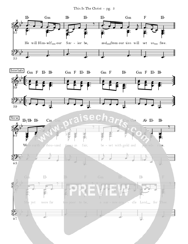 This Is The Christ Lead Sheet (Sandra McCracken)