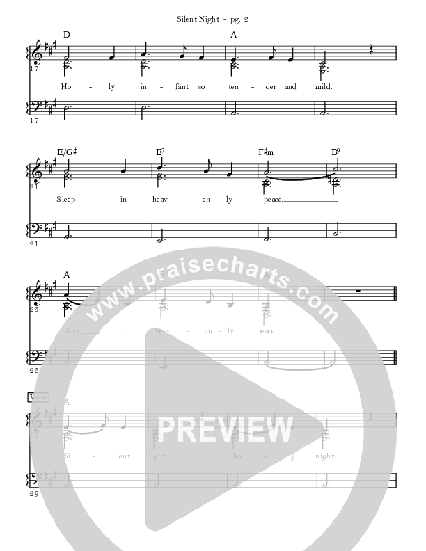 Silent Night Lead Sheet (Sandra McCracken)