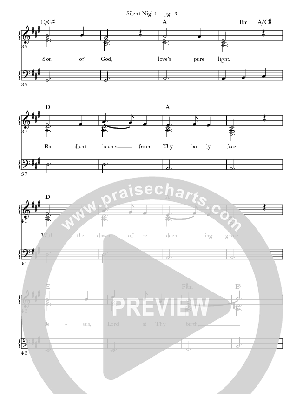 Silent Night Lead Sheet (Sandra McCracken)
