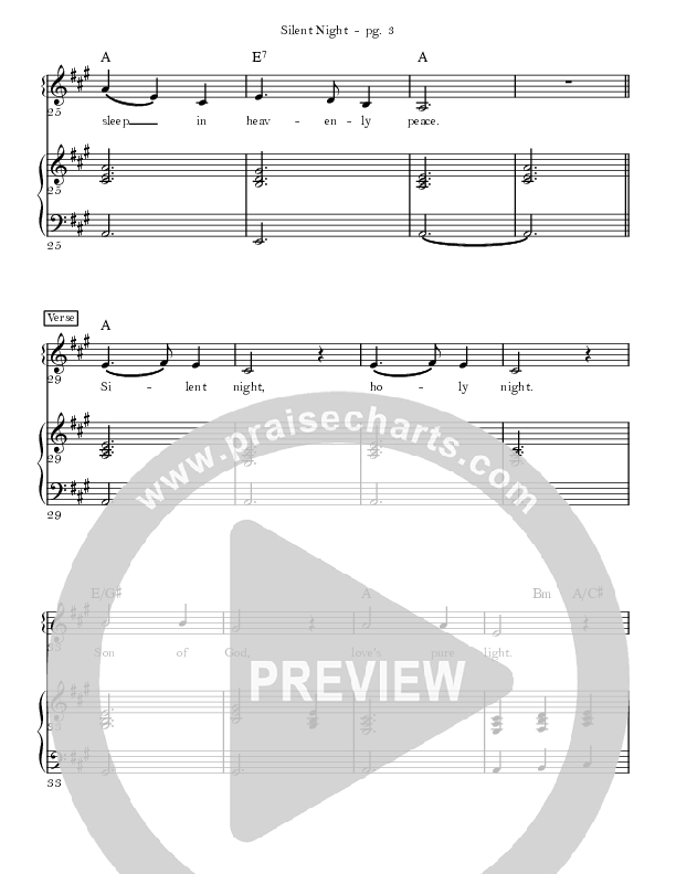 Silent Night Lead & Piano (Sandra McCracken)