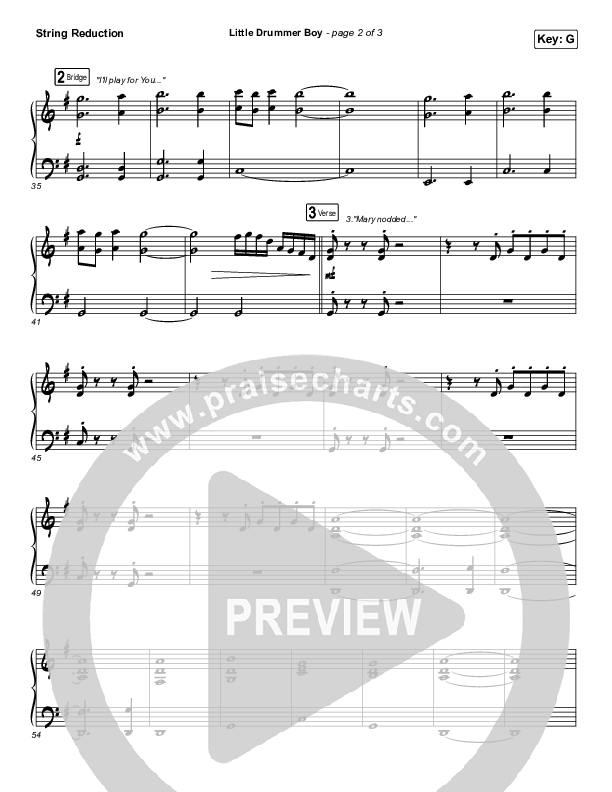 Little Drummer Boy String Pack (Chris Tomlin)