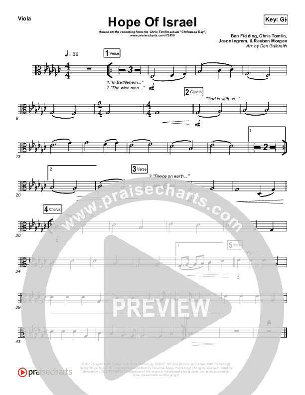 Hope Of Israel Viola (Chris Tomlin)