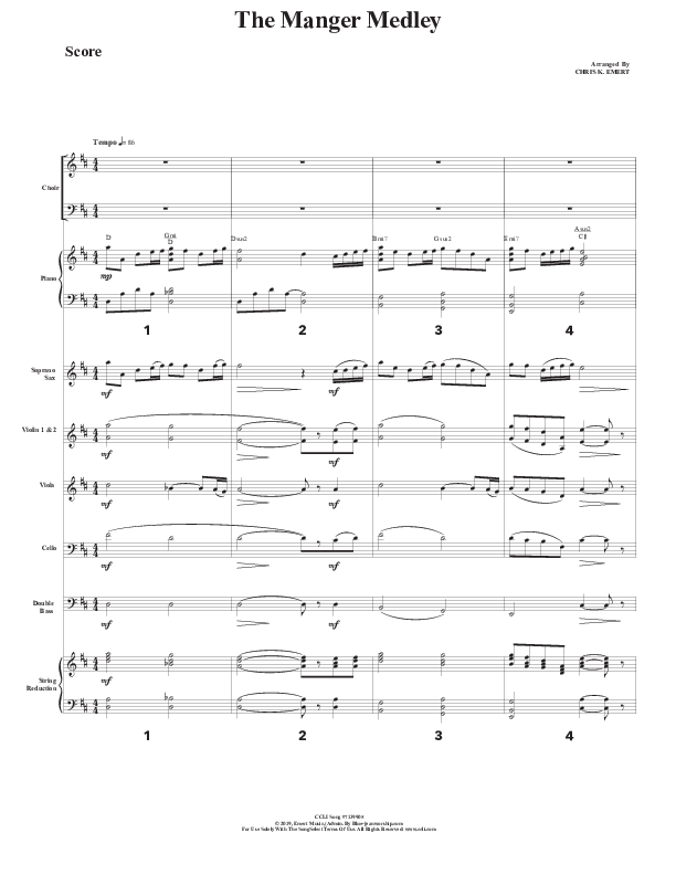 The Manger Medley Orchestration (Chris Emert)