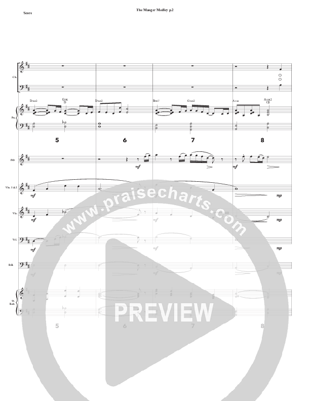 The Manger Medley Conductor's Score (Chris Emert)