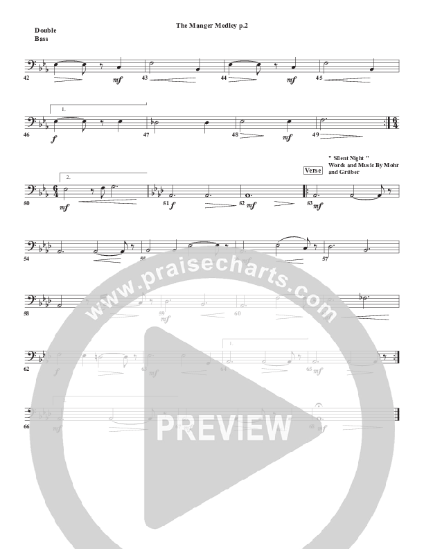 The Manger Medley Double Bass (Chris Emert)