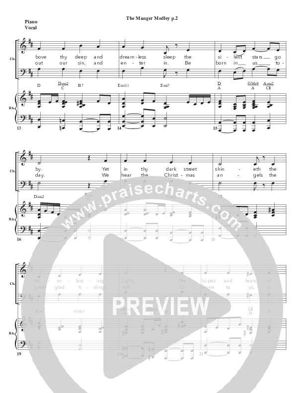 The Manger Medley Piano/Vocal (Chris Emert)