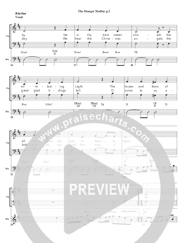 The Manger Medley Rhythm/Vocal (Chris Emert)