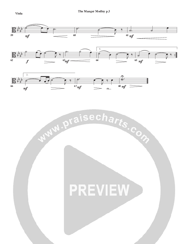 The Manger Medley Viola (Chris Emert)