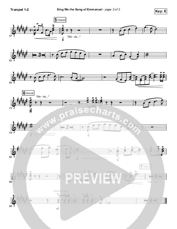 Sing We The Song Of Emmanuel Trumpet 1,2 (Matt Boswell / Matt Papa / Keith & Kristyn Getty)
