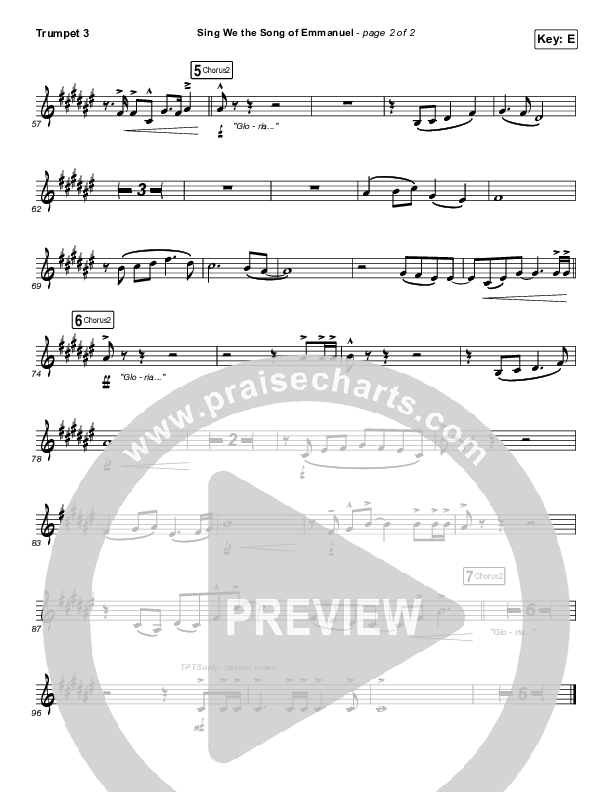 Sing We The Song Of Emmanuel Trumpet 3 (Matt Boswell / Matt Papa / Keith & Kristyn Getty)