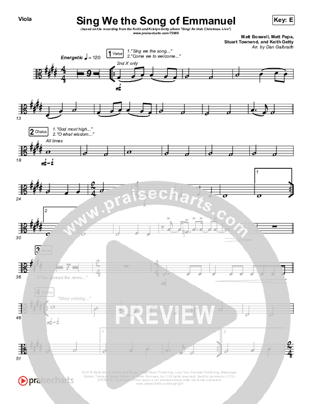 Sing We The Song Of Emmanuel Viola (Matt Boswell / Matt Papa / Keith & Kristyn Getty)