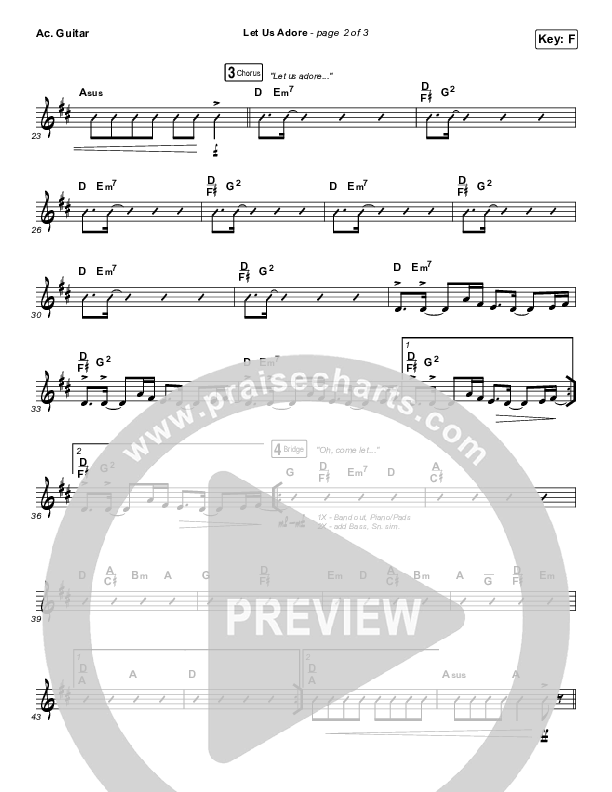 Let Us Adore Acoustic Guitar (David & Nicole Binion)