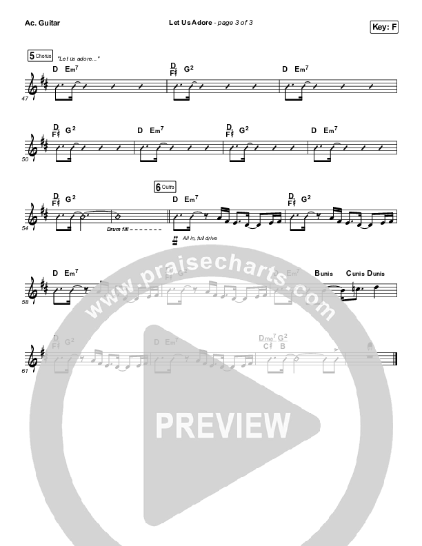 Let Us Adore Acoustic Guitar (David & Nicole Binion)