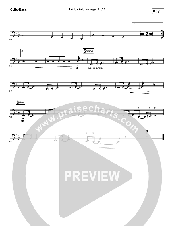 Let Us Adore Cello/Bass (David & Nicole Binion)