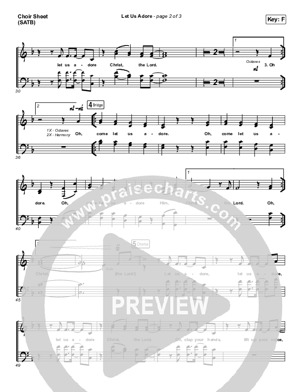 Let Us Adore Choir Vocals (SATB) (David & Nicole Binion)