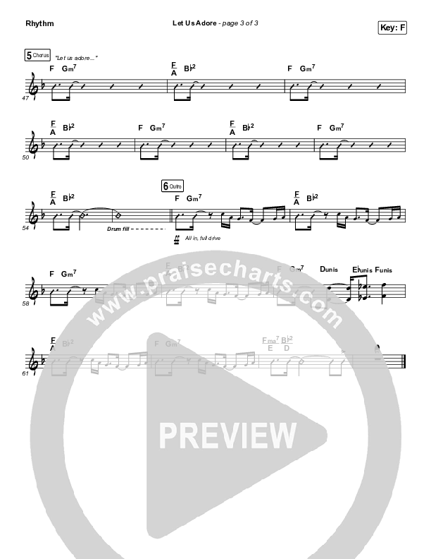 Let Us Adore Rhythm Chart (David & Nicole Binion)