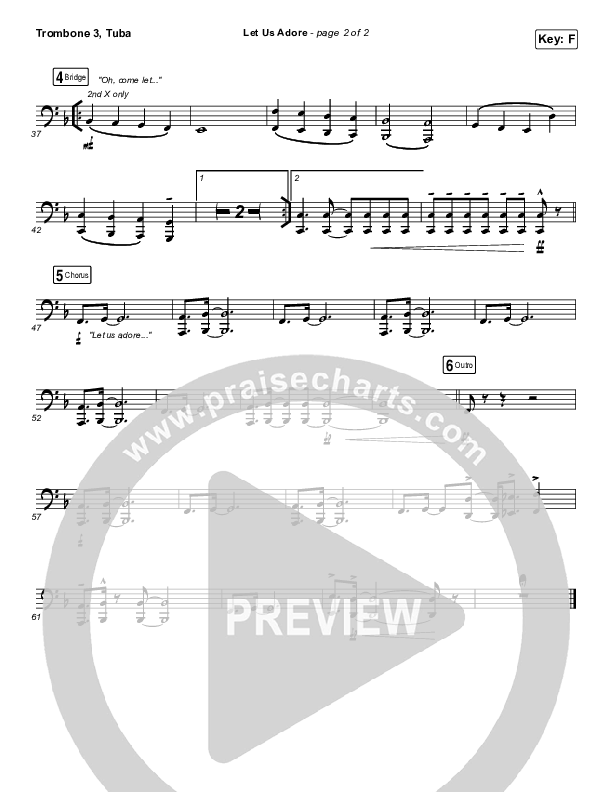 Let Us Adore Trombone 3/Tuba (David & Nicole Binion)