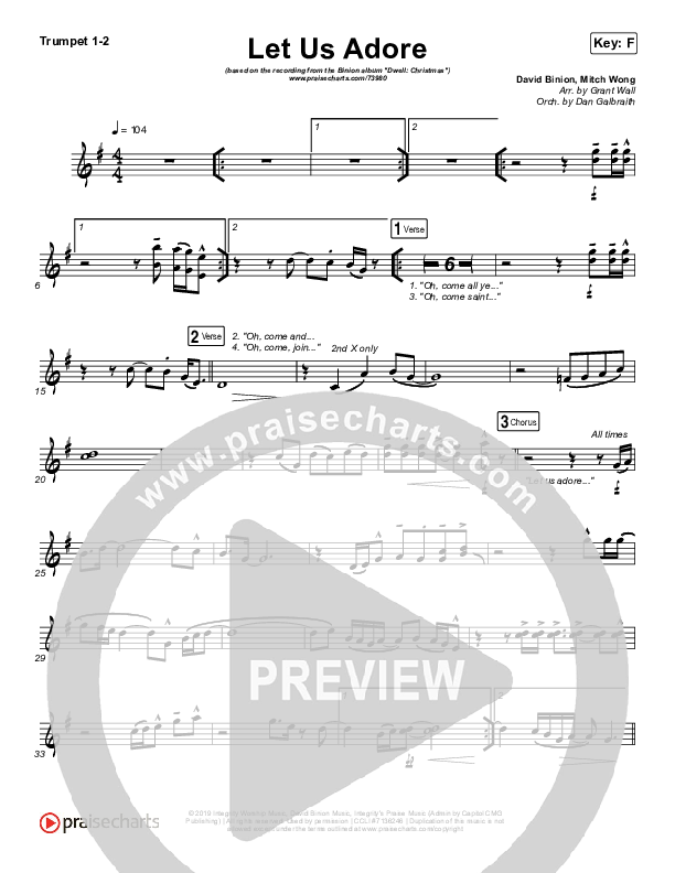 Let Us Adore Brass Pack (David & Nicole Binion)