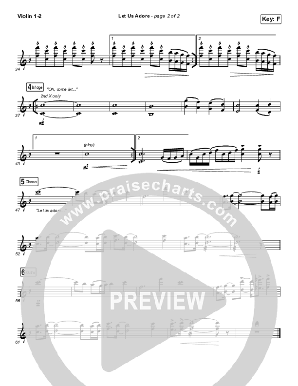 Let Us Adore Violin 1/2 (David & Nicole Binion)