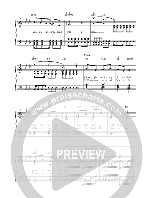 Glory To God Lead Sheet (SAT) (David & Nicole Binion / Potter's House Choir)