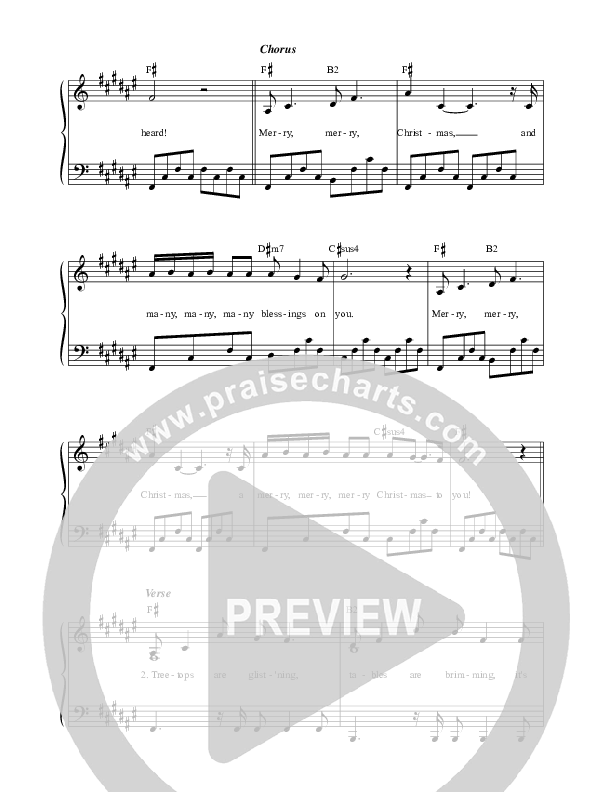A Merry Merry Christmas Lead Sheet (SAT) (David & Nicole Binion / Ava Brockman / James Gross / Carson Binion)