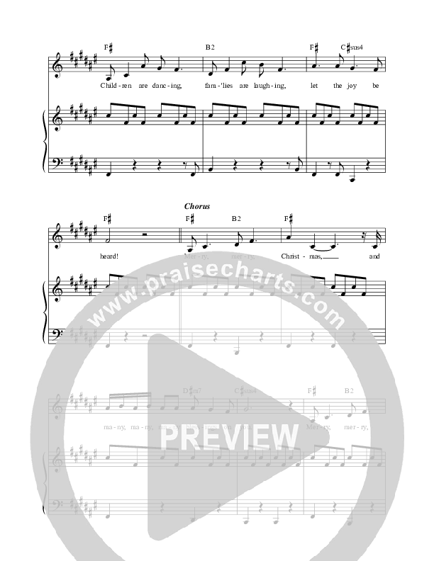 A Merry Merry Christmas Piano/Vocal (David & Nicole Binion / Ava Brockman / James Gross / Carson Binion)