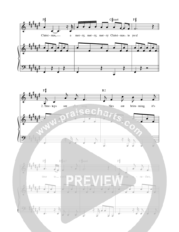 A Merry Merry Christmas Piano/Vocal (David & Nicole Binion / Ava Brockman / James Gross / Carson Binion)