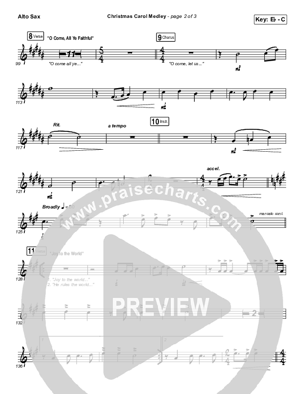 Christmas Carol Medley Alto Sax (David & Nicole Binion / Daniel Johnson / Jeremiah Woods / Taylor Poole / Trinity Anderson / Tina Baker)