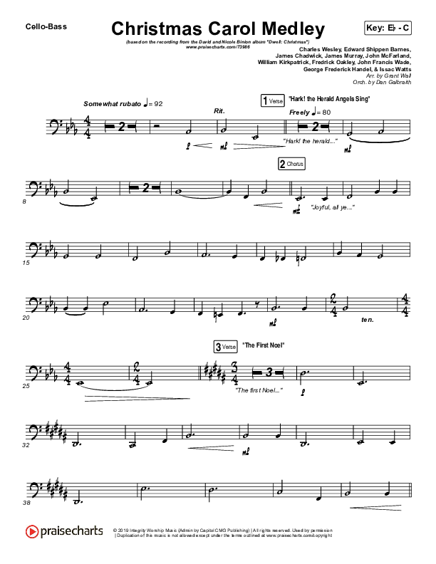 Christmas Carol Medley Cello/Bass (David & Nicole Binion / Daniel Johnson / Jeremiah Woods / Taylor Poole / Trinity Anderson / Tina Baker)