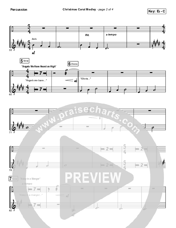 Christmas Carol Medley Percussion (David & Nicole Binion / Daniel Johnson / Jeremiah Woods / Taylor Poole / Trinity Anderson / Tina Baker)