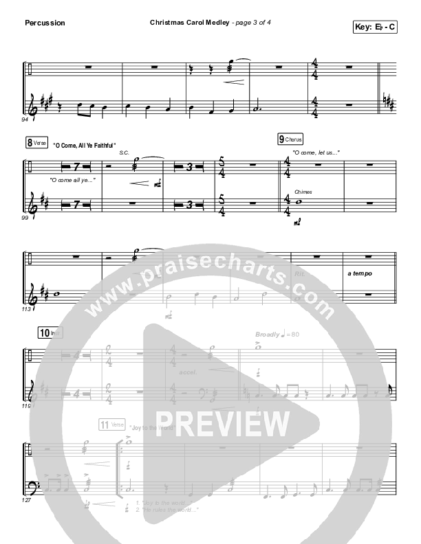 Christmas Carol Medley Percussion (David & Nicole Binion / Daniel Johnson / Jeremiah Woods / Taylor Poole / Trinity Anderson / Tina Baker)