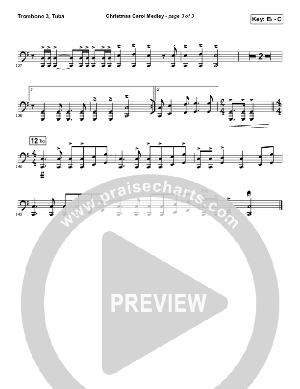 Christmas Carol Medley Trombone 3/Tuba (David & Nicole Binion / Daniel Johnson / Jeremiah Woods / Taylor Poole / Trinity Anderson / Tina Baker)