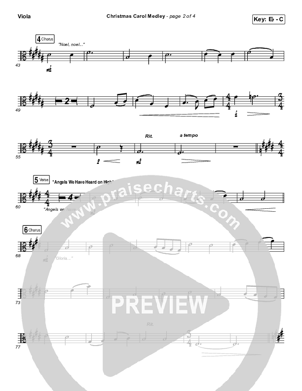 Christmas Carol Medley Viola (David & Nicole Binion / Daniel Johnson / Jeremiah Woods / Taylor Poole / Trinity Anderson / Tina Baker)