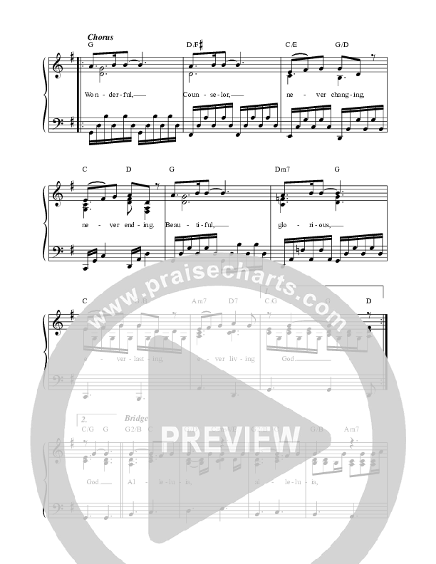 God With Us Lead Sheet (David & Nicole Binion / Potter's House Choir)