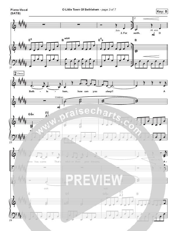 O Little Town Of Bethlehem Sheet Music PDF (JJ Heller) PraiseCharts