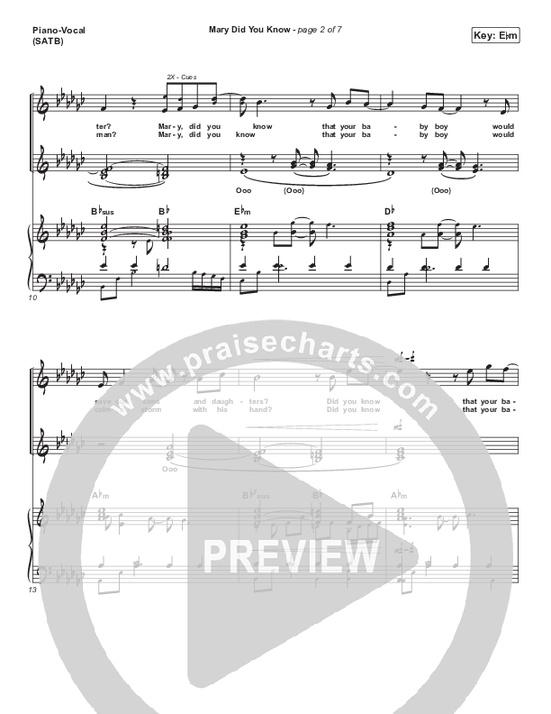 Mary Did You Know Piano/Vocal Pack (CeeLo Green)