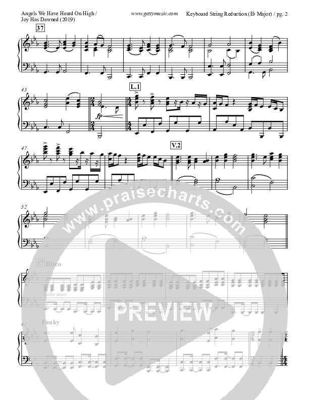 Angels We Have Heard On High (with Joy Has Dawned) Synth Strings (Keith & Kristyn Getty)