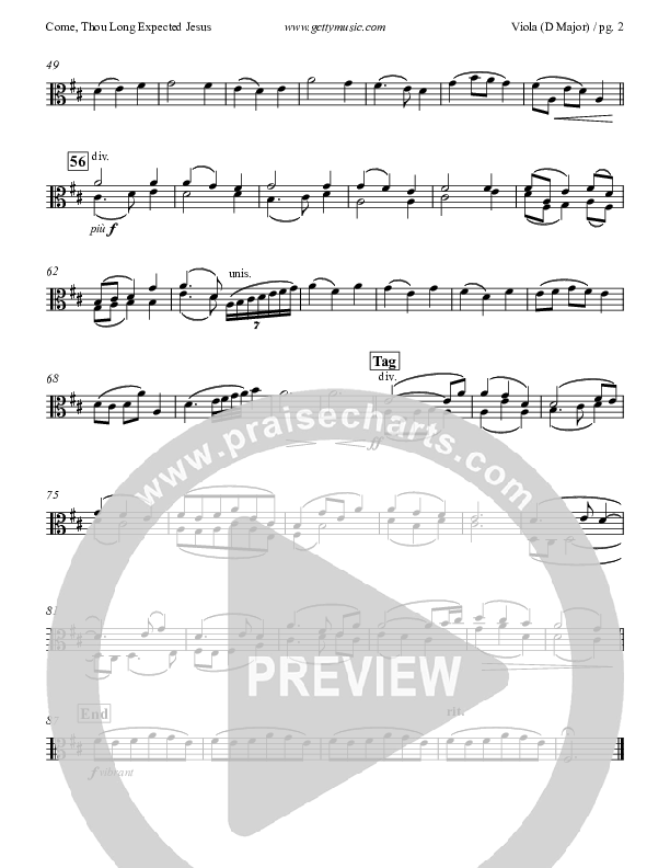 Come Thou Long Expected Jesus Viola (Keith & Kristyn Getty)